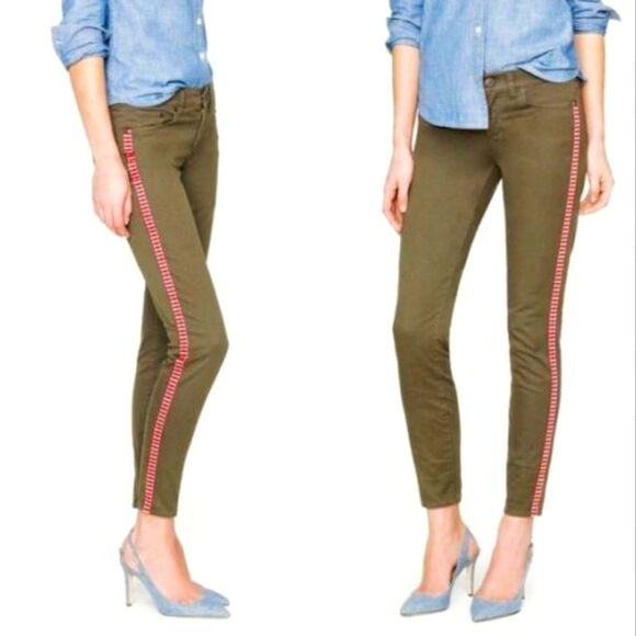J. Crew Toothpick olive green khaki skinny ankle pants 29 - Picture 4 of 10